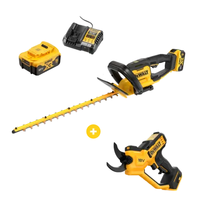 DEWALT Pack promo DEWALT - Taille-haies DCMHT564N et sécateur DCMPP568N