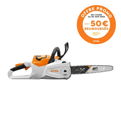 STIHL Tron&ccedil;onneuse &agrave; batterie STIHL MSA 80 C-B - Guide 40 ANS TIMBERSPORTS