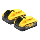 Pack 2 batteries DEWALT XR 18V POWERSTACK 5,0 Ah DCBP518H2-XJ