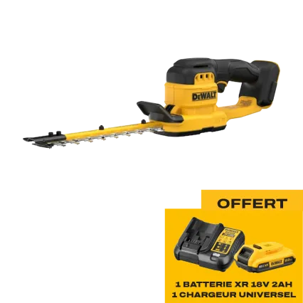 DEWALT Taille-herbes &agrave; batterie DEWALT DCMHT520 - Starter pack offert