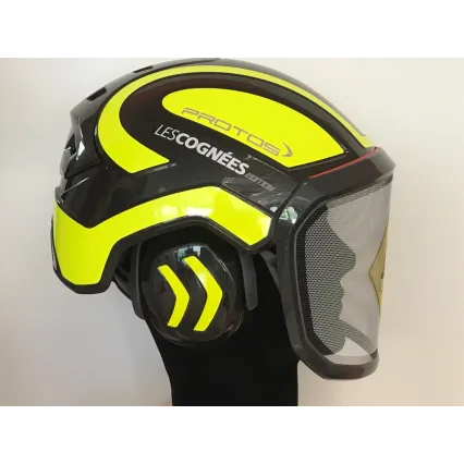PROTOS Casque Protos® Integral Forest (Noir et Jaune Néon) Edition spéciale Cognées