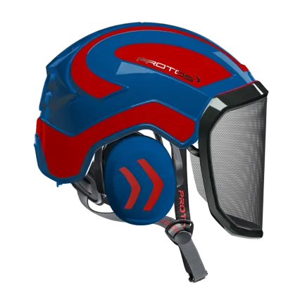 PROTOS Casque Protos® Integral Arborist (Bleu et Rouge)