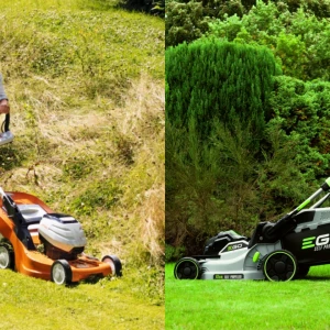 Choisir sa tondeuse : EGO LM1700 E-SP VS STIHL RMA 443 V