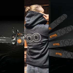 STIHL fête ses 100 ans : vêtements collector, guides anniversaire et MS 500i Centennial