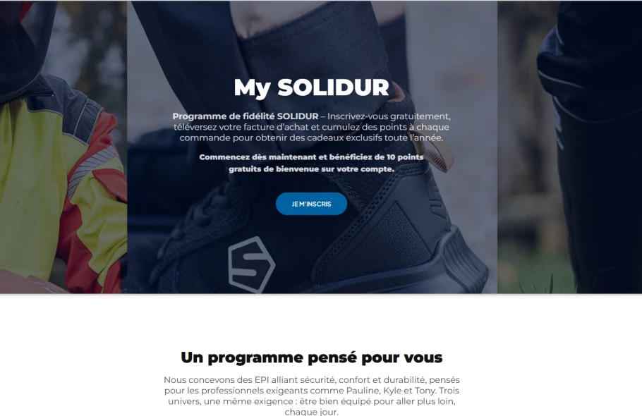 Programme de fidelité My SOLIDUR