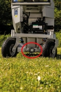 Roues pivotantes avec support basculant