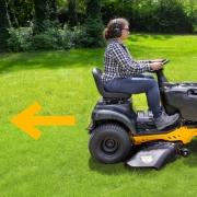 Tonte en marche arrière