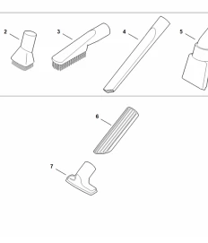 Vue éclatée Accessoires - Aspirateur STIHL SE 33