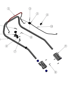 Vue éclatée Guidon - Tondeuse mulching thermique GRIN HM46 HD